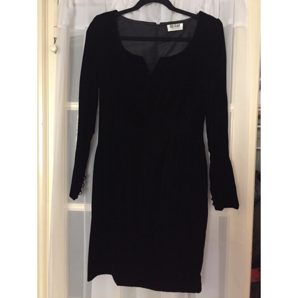 Vintage velvet bill blass dress